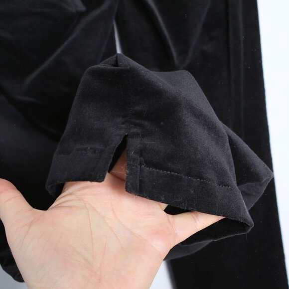 Olsen LEA Micro Cord Velvet Straight Leg Pant Trouser Stretch Black Casual - Picture 8 of 8